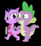 alternate_species book dragonification dragonified duo female male scroll tail queencold friendship_is_magic hasbro my_little_pony mythology spike_(mlp) twilight_sparkle_(mlp) dragon mythological_creature mythological_scalie scalie 2017 absurd_res alpha_channel hi_res