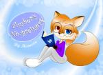 5_fingers anthro black_body black_fur black_nose breasts clothed clothing eyewear female fingers fur glasses hair heterochromia long_hair looking_at_viewer orange_body orange_fur simple_background smile solo white_body white_fur antonyc foxyverse amber_(mancoin) canid canine fox mammal digital_media_(artwork)