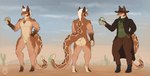 4_toes 5_fingers anthro belly blush boots bottomwear brown_body brown_cargo_pants brown_clothing brown_fur brown_hat brown_headwear brown_trenchcoat butt cactus canteen cargo_pants cheek_tuft chest_tuft claws clothed clothing coat detailed_background facial_tuft feet fingers footwear front_view fur fur_markings green_clothing green_shirt green_t-shirt green_topwear hair hat headgear headwear holding_object logo long_tail looking_aside male markings multicolored_body muscular muscular_anthro muscular_male navel nude orange_body orange_eyes orange_fur pants paws plant rattle_(anatomy) rear_view scales shirt shoes sky solo spots spotted_markings t-shirt tail text toes topwear trenchcoat tuft wasteland white_belly white_chest white_hair white_sclera wolfarion fallout microsoft canid canine canis coyote hybrid mammal night_stalker_(fallout) pit_viper rattlesnake reptile scalie snake viper 2025 absurd_res artist_logo colored dated english_text full-length_portrait hi_res model_sheet portrait