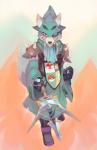 anthro clothing male solo weapon salanchu nintendo star_fox wolf_o'donnell canid canine canis mammal wolf digital_media_(artwork) digital_painting_(artwork) hi_res