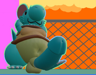 abstract_background animal_genitalia anthro balls bedroom_eyes belly big_balls big_belly big_ears big_nose big_penis fangs feet genitals hands_behind_head huge_penis humanoid_genitalia humanoid_penis hyper hyper_genitalia hyper_penis male moobs narrowed_eyes navel obese one_foot_raised overweight penis seductive sheath short_stack sleeveless_sweater slightly_chubby smile solo tail teeth thick_thighs wide_hips toothboot33 snootsy_(toothboot33) unknown_species 3d_(artwork) digital_media_(artwork)