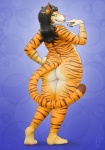 2012 abstract_background back barefoot big_breasts big_butt big_thighs black_hair black_nails blue_background breasts butt chubby feline female finger_on_lips green_eyes hair hand_on_hip heel long_hair looking_at_viewer looking_back naughty_face orange_fur pawpads paws pink_nose pink_pawpads pinup plain_background seductive side_boob standing stripes thick_thighs tiger vader-san wide_hips
Rating: Questionable
Score: 18
User: TFC0234
Date: May 10, 2012