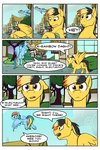 2:3 black_hair blonde_hair blue_body blue_feathers blue_hair building clothing comic dialogue duo electuroo_(mlp) english_text equid equine feathered_wings feathers female feral friendship_is_magic green_hair hair hasbro hi_res hooves implied_mind_break looking_at_viewer male mammal multicolored_hair my_little_pony mythological_creature mythological_equine mythology nude orange_hair outside pegasus plant purple_hair quadruped rainbow_dash_(mlp) reality_shift shirt shrub sky text tf-sential topwear tree undressing wings yellow_body yellow_feathers