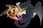 2019 alpha_channel ambiguous_gender antennae_(anatomy) arthropod black_body black_claws black_scales blush claws digital_drawing_(artwork) digital_media_(artwork) digitigrade dragon duo european_mythology eyelashes eyes_closed female_(lore) feral flat_colors fur heart_symbol insect insect_wings jaspering kaiju lepidopteran lepidopteran_wings lesbian_pride_colors lgbt_pride membrane_(anatomy) membranous_wings moth moth_antennae mothra mothra_(series) mythological_creature mythological_scalie mythology orange_body orange_fur orange_lesbian_pride_colors otachi outline pink_blush pride_colors romantic romantic_couple scales scalie smile snout sparkles sparkling_wings striped_body striped_fur stripes tail toho western_dragon white_outline wings wyvern