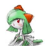 ambiguous_gender blush micro_calves micro_legs micro_thighs red_eyes simple_background slim solo thin_calves thin_legs thin_thighs white_background pasaran nintendo pokemon generation_3_pokemon humanoid kirlia pokemon_(species) low_res source_request