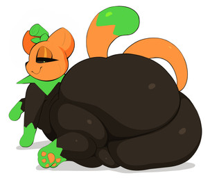 big_butt black_body black_sclera butt dipstick_tail feral green_eyes huge_butt huge_hips huge_thighs leg_markings looking_at_viewer looking_back lying male male_feral markings on_side simple_background smile socks_(marking) solo tail tail_markings thick_thighs white_background wide_hips arizonathevixen pumkat domestic_cat elemental_creature felid feline felis mammal 2025 absurd_res digital_media_(artwork) hi_res