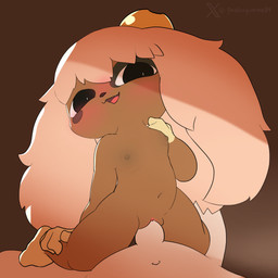 anthro blush duo erection female fur genitals hair male nude penetration penis sex simple_background vulva young young_anthro young_female godforgiveme4 ankama dofus lilotte canid canine canis domestic_dog human mammal ouginak 1:1 digital_media_(artwork) hi_res