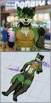 anthro beverage corpse death fur green_body green_fur milkshake x_eyes dziero grimace_shake mcdonald's hybrid 1:2 absurd_res hi_res meme