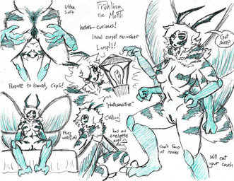 antennae_(anatomy) anthro anus arthropod_abdomen breasts clitoris curvy_figure egg female fur fur_tuft genitals hair lamp multi_arm multi_limb nipples non-mammal_breasts non-mammal_nipples oviposition presenting simple_background solo spreading stripes text tuft voluptuous vulva wings serth arthropod insect lepidopteran moth english_text hi_res