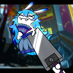 anthro bangs black_clothing black_handwear black_mittens blue_clothing blue_dress blue_ear_tips blue_hair building clothed clothed_anthro clothed_female clothing dipstick_ears dress duo ear_markings eye_through_hair eyelashes fangs female flying fur hair handwear holding_fan holding_melee_weapon holding_object holding_sword holding_weapon legless light long_ears long_hair melee_weapon mittens mostly_offscreen_anthro mostly_offscreen_character mostly_offscreen_female multicolored_ears multicolored_hair no_eyebrows noseless outside paper_fan pink_inner_ear purple_eyes screencap screencap_background smug_grin sword teeth translucent translucent_hair weapon white_body white_fur altermentality knife_cat mario_bros mario_plus_rabbids_sparks_of_hope nintendo raving_rabbids rayman_(series) ubisoft edge_(mario_plus_rabbids) midnite_(mario_plus_rabbids) ghost hybrid lagomorph mammal rabbid spirit 1:1 2022 colored crossover digital_drawing_(artwork) digital_media_(artwork) english_description lighting meme shaded