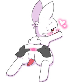 4_fingers anal anthro anus balls blush bodily_fluids butt butt_grab digitigrade disembodied_hand duo emanata fingers gaping gaping_anus genitals hand_on_butt heart_symbol kemono looking_back lying male on_front open_mouth orgasm penis penis_backwards red_eyes rough_sex sex simple_background solo_focus spread_anus spread_butt spreading sweat sweatdrop white_background white_body bubbluechy ambiguous_species lagomorph leporid mammal rabbit colored digital_drawing_(artwork) digital_media_(artwork)