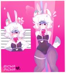 anthro bimbofication bulge bunny_costume clothing cosplay costume dancing femboy latex legwear male pole pole_dancing solo thick_thighs tights tsundere richa_picha deco_27_(producer) rabbit_hole_(deco_27) vocaloid hatsune_miku richard_picher canid canine mammal hi_res