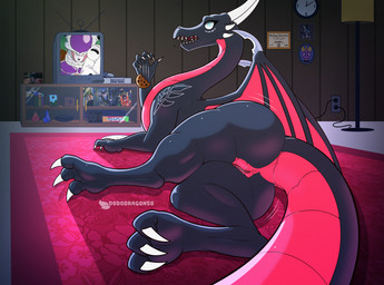 anus big_butt butt clock cookie digitigrade diploma electronics embarrassed feet female female_feral feral food game_console genitals horn lamp looking_at_viewer looking_back nude ps1_console ps1_controller shocked solo teeth television thick_thighs vulva wings dododragon56 activision dragon_ball dragon_ball_z mythology playstation playstation_1 sony_corporation sony_interactive_entertainment spyro_the_dragon cynder frieza alien dragon frieza_race mythological_creature mythological_scalie reptile scalie cel_shading hi_res shaded