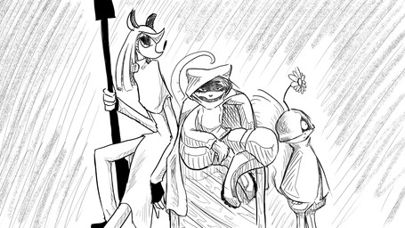 anthro armor boots bottomwear box cloak clothing container crate crown female flower footwear grin group gun headgear helmet leaning loafers military_uniform pants plant ranged_weapon rifle shoes sitting smile sniper sniper_rifle tiara trio uniform weapon dragonweirdo bless_(dragonweirdo) daisy_(dragonweirdo) tula_(dragonweirdo) american_opossum domestic_ferret mammal marsupial mustelid musteline rodent sciurid tree_squirrel true_musteline weasel hi_res