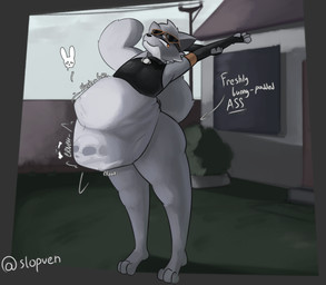 after_vore anthro anthro_pred armwear backyard belly big_belly black_armwear black_clothing black_topwear bone bone_breaking bronze_eyes building casual_vore clothing collar cruel_pred cruelty crunch death digestion ear_tuft eyewear fatal_vore fence fur glasses grey_arms grey_belly grey_body grey_ears grey_face grey_fur grey_hair grey_hands grey_legs grey_nose grey_tail hair house imprints male male_anthro male_pred male_prey onomatopoeia plant same_size_vore shrub skull skull_imprint skull_symbol slosh sloshing sloshing_belly smile solo sound_effects stretching stretching_arms tail telephone_wire text topwear tuft unwilling_prey utility_pole vore weight_gain willing_pred window serven domestic_cat felid feline felis mammal tuxedo_cat hi_res signature