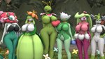 anthro big_breasts black_body black_eyes black_nose black_skin blue_flower breasts eyes_closed featureless_breasts female fence flower genitals grass green_body green_eyes green_hair green_skin group hair looking_at_viewer navel nude one_eye_closed orange_eyes pink_body pink_skin plant pokemorph pose purple_body purple_eyes purple_skin pussy red_eyes red_flower standing tree white_body white_flower white_hair white_skin yellow_flower baek-myo nintendo pokemon elemental_creature elemental_humanoid flora_fauna florges generation_2_pokemon generation_4_pokemon generation_5_pokemon generation_6_pokemon generation_7_pokemon humanoid legendary_pokemon lilligant meganium plant_humanoid pokemon_(species) red_flower_florges roserade shaymin sky_forme_shaymin tsareena 16:9 2021 3d_(artwork) digital_media_(artwork) hi_res source_filmmaker_(artwork) widescreen