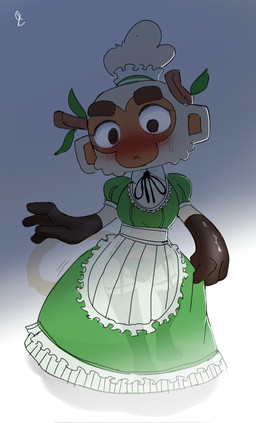 alternative_fashion anthro blush bodily_fluids bulge clothed clothing country_lolita crossdressing dress garter_belt garter_straps gloves handwear j-fashion lace legwear lolita_(fashion) male panties panty_bulge simple_background solo sweat sweatdrop thigh_highs translucent underwear sincastermon bloons_tower_defense ninja_kiwi druid_(bloons) haplorhine mammal monkey primate full-length_portrait hi_res portrait