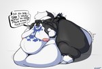 anthro duo hyper morbidly_obese obese overweight solo_focus text unonyx canid canine canis domestic_cat felid feline felis mammal wolf digital_media_(artwork) english_text hi_res