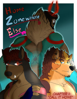 4_arms antennae_(anatomy) anthro barazoku beard black_body black_fur body_hair brown_body brown_fur clothing ear_piercing eyebrow_piercing facial_hair facial_piercing fangs fur gloves green_body grey_body group handwear male multi_arm multi_limb muscular muscular_anthro muscular_male neck_tuft nude orange_body orange_fur pecs piercing red_body size_difference teeth text trio tuft turquoise_body wings yellow_body yellow_fur zordykeaboo home_zomewhere_else chad_harman fred_kent mothoc arthropod canid canine canis dobermann domestic_dog german_shepherd herding_dog hybrid insect lepidopteran mammal mastiff molosser moth pastoral_dog pinscher rottweiler comic cover cover_art cover_page english_text hi_res