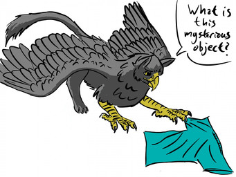 4_toes ambiguous_feral ambiguous_gender asking beak beak_closed black_eyebrows blue_clothing blue_shirt blue_t-shirt blue_topwear clothing crouching dialogue eyebrows feathered_wings feathers feet feral fur grey_body grey_feathers grey_fur grey_tail grey_wings lidded_eyes long_tail looking_at_object looking_at_shirt mouth_closed nude_ambiguous paws quadruped question question_mark shirt simple_background solo speech_bubble spread_wings standing t-shirt tail talons text toes topwear white_background wings yellow_beak yellow_eyes electronbird mythology daryush_(electronbird) avian gryphon mythological_avian mythological_creature 2020 4:3 colored digital_drawing_(artwork) digital_media_(artwork) english_description english_text shaded male_(lore)