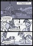 2014 absurd_res applejack_(mlp) bag barn big_macintosh_(mlp) comic cutie_mark dialogue earth_pony english_text equid equine feathered_wings feathers female feral freckles friendship_is_magic fur gsphere hair hasbro hi_res horn horse inside male mammal messenger_bag monochrome my_little_pony mythological_creature mythological_equine mythology pony simple_background text twilight_sparkle_(mlp) white_background winged_unicorn wings