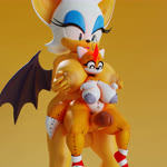 anthro between_breasts big_breasts breast_squish breasts duo female genitals gynomorph intersex intersex/female looking_at_genitalia looking_at_penis penis simple_background size_difference squish thick_thighs wings deerbone_(artist) sega sonic_the_hedgehog_(series) rouge_the_bat tails_doll humanoid 1:1 3d_(artwork) 3d_animation absurd_res animated digital_media_(artwork) hi_res loop no_sound short_playtime webm