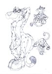 armpit_hair body_hair male mascot solo hopelesshighschool cheetos chester_cheetah cheetah felid feline mammal hi_res