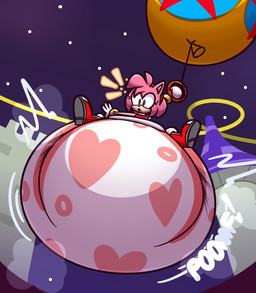 accessory anthro balloon big_diaper boots city clothing cuff_(restraint) diaper diaper_puff dress exposed_diaper female floating footwear fur fur_tuft gloves gold_cuffs green_eyes handwear headband heart_symbol huge_diaper hyper_diaper inflatable metal_cuffs night pink_body pink_fur poof_effect red_boots red_clothing red_dress red_footwear restraints shoes solo star tan_body tuft white_clothing white_gloves white_handwear dummydoodles sega sonic_the_hedgehog_(series) amy_rose eulipotyphlan hedgehog mammal hi_res