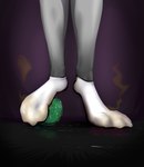 anthro bodily_fluids clothing dirty feet foot_focus footwear male smelly socks soles solo stomping sweat toe_jam toes muffinvinvin hi_res