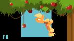 apple bound female feral food fruit plant solo submissive submissive_female fluttershythekind friendship_is_magic hasbro my_little_pony applejack_(mlp) equid equine horse mammal pony 16:9 2016 animated short_playtime widescreen