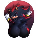 3d_mousepad anthro big_butt bubble_butt butt butt_mousepad green_eyes half-closed_eyes high-angle_view huge_butt looking_back male mousepad_design narrowed_eyes presenting smile solo wide_hipped_male wide_hips angelofhapiness sega sonic_the_hedgehog_(series) shadow_the_hedgehog eulipotyphlan hedgehog mammal 1:1 2016