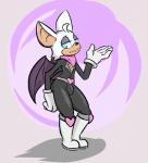 anthro big_ears boots bulge clothing crossgender footwear formal ftm_crossgender gloves half-closed_eyes handwear kerchief looking_at_viewer male membrane_(anatomy) membranous_wings narrowed_eyes neckerchief neckwear pose shoes solo standing tight_clothing wings eternallytardy sega sonic_the_hedgehog_(series) rouge_the_bat bat mammal pinup