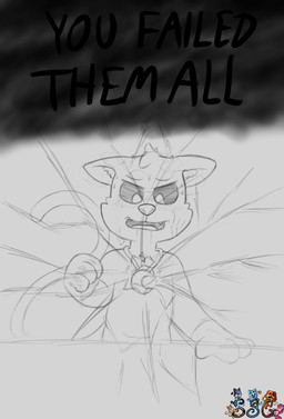 angry anthro blood blood_on_face bodily_fluids breaking_the_fourth_wall broken_glass crying glass gore male punch solo standing tears somestickygoo mob_entertainment poppy_playtime smiling_critters catnap_(poppy_playtime) domestic_cat felid feline felis mammal absurd_res hi_res preview sketch unfinished