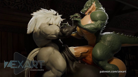 animal_genitalia anthro balls big_balls big_muscles big_pecs big_penis bodily_fluids cum dialogue docking duo genital_fluids genital_growth genitals growth heartbeat huge_penis hyper hyper_genitalia hyper_penis male male/male moan muscular muscular_anthro muscular_male muscular_thighs pecs penetration penile penile_penetration penis penis_growth penis_in_penis sex sheath sheath_penetration sheath_play sheath_sounding urethral urethral_penetration sound_warning zex 1alcewolf_(va) craftmithane_(va) ash_(zex) norton_(zex) alligator alligatorid crocodilian equid equine horse mammal reptile scalie 16:9 3d_(artwork) 3d_animation animated digital_media_(artwork) english_audio hi_res huge_filesize long_playtime sound voice_acted webm widescreen