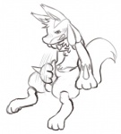 2012 black_and_white haychel lucario male masturbation monochrome nintendo pokémon sketch solo video_games
Rating: Explicit
Score: 2
User: slyroon
Date: August 13, 2012