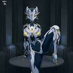 areola big_areola big_breasts breasts butt featureless_crotch female looking_at_viewer nails nipples presenting solo thick_thighs mitiz-art digital_extremes tencent warframe valkyr_(warframe) biomechanical humanoid warframe_(species) 1:1 hi_res