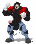 abs alternate_version_at_source anthro arody balls biceps big_balls big_muscles big_penis biped black_body black_fur black_hair bottomwear canid canine canis clothed clothing disney domestic_dog erection flexing footwear fur genitals gloves goof_troop growth hair handwear huge_balls huge_muscles huge_penis humanoid_genitalia humanoid_penis male mammal max_goof muscle_growth muscular muscular_anthro muscular_male nipples pants pecs penis shoes short simple_background solo standing teeth thick_penis third-party_edit torn_clothing transformation vein white_background
