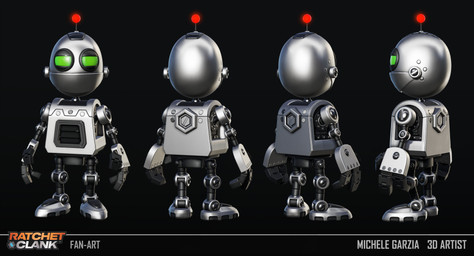 3_fingers antenna_wire black_background black_eyelids black_fingers featureless_crotch featureless_feet feet fingers green_eyes grey_body light looking_at_viewer machine male male_humanoid metallic_body mouth_closed multicolored_body no_pupils noseless not_furry simple_background solo standing text three-quarter_view turnaround michele_garzia ratchet_and_clank sony_corporation sony_interactive_entertainment clank_(ratchet_and_clank) humanoid robot robot_humanoid 2023 3d_(artwork) absurd_res artist_name blender_(artwork) colored digital_media_(artwork) english_description english_text hi_res lighting shaded substance_painter_(artwork)