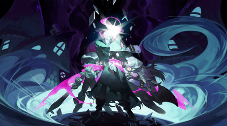 1_horn ambiguous_gender ambiguous_human anthro armor axe cloak clothing eyewear fangs female glasses glowing glowing_horn group hair hair_over_eyes hat headgear headwear horn long_hair looking_at_viewer male melee_weapon open_mouth raised_arm scarf sharp_teeth smoke standing sword teeth text town weapon yotsuyu deltarune undertale_(series) kris_dreemurr ralsei susie_(deltarune) bovid caprine goat human mammal 2018 alternate_version_at_source copyright_name hi_res