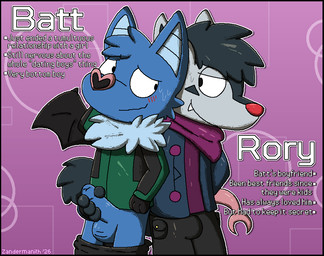 anthro balls black_body black_fur black_hair black_wings blinking blue_body blue_fur blue_hair blush bodily_fluids bottomwear bottomwear_down breath bulge clothed clothed_anthro clothed_male clothing duo ellipsis eye_contact foreskin fur genitals grey_body grey_fur hair hand_on_penis handjob heart_nose heart_symbol humanoid_genitalia humanoid_penis looking_at_another male male/male narrowed_eyes outline pants pants_down partially_clothed partially_clothed_anthro partially_clothed_male pattern_background penile penis purple_background sex simple_background smile snaggle_tooth spread_wings sweat tail text white_outline wings zandermanith nintendo pokemon generation_3_pokemon generation_5_pokemon mightyena pokemon_(species) swoobat 2026 2d_animation animated artist_name character_name dated digital_media_(artwork) english_text hi_res pixel_(artwork) pixel_animation
