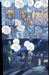 comic dialogue digital_media_(artwork) english_text group hi_res human legend_of_the_werehorse male mamabliss mammal night outside party sky text