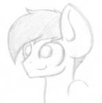 male simple_background smile solo white_background wings hopefulsparks hasbro my_little_pony mythology fan_character equid equine mammal mythological_creature mythological_equine pegasus graphite_(artwork) headshot_portrait low_res monochrome pencil_(artwork) portrait sketch traditional_media_(artwork)