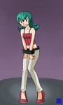 bound clothing cuff_(restraint) female footwear gym_leader human mammal nintendo omoi pokemon pre-transformation red_eyes restraints sabrina_(pokemon) shoes solo worried_look wrist_cuffs