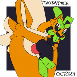 ambiguous_fluids anal anal_penetration anthro big_penis duo genitals male male/male penetration penis size_difference small_penis theenyface apricot_(yare) pumkat domestic_cat felid feline felis lagomorph leporid mammal rabbit 1:1 animated loop