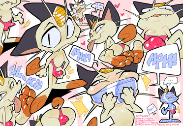 anthro bdsm bondage bound bulge butt clothed clothing crossdressing feet femboy foot_fetish foot_lick gag gagged gagged_talk licking male panties panties_only paws pink_clothing pink_panties pink_underwear self_lick soles solo tape tape_bondage tape_gag toes tongue topless underwear underwear_only oddjuice nintendo pokemon animal_humanoid cat_humanoid domestic_cat felid felid_humanoid feline feline_humanoid felis generation_1_pokemon humanoid mammal mammal_humanoid meowth pokemon_(species)