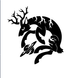 ambiguous_gender antlers back_markings cheek_tuft facial_tuft feral fur fur_markings fur_tuft hooves horn leg_markings markings neck_markings planet planet_rings quadruped saturn_(planet) scut_tail short_tail side_view silhouette simple_background solo tail tuft unguligrade white_background sunnyclockwork scp_foundation saturn_deer deer mammal 2015 black_and_white digital_drawing_(artwork) digital_media_(artwork) monochrome
