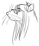 ambiguous_gender anthro eyebrows eyewear glasses hair long_hair profile slightly_chubby solo whiskers boo3 jj_(boo3) mammal murid murine rat rodent monochrome sketch nonbinary_(lore)