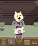 bell book canid canine canis clock clothed clothing document domestic_dog fur hair lesser_dog lever low_res mammal metric_unit number papers_please passport solo sulfurado tongue tongue_out undertale undertale_(series) unit watch