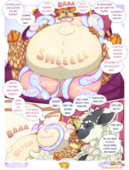 anthro areola belly belly_inflation belly_rub big_belly big_breasts blush bodily_fluids breast_expansion breast_milking breasts cum cum_inflation cum_inside duo expansion feederism feeding feeding_tube female genital_fluids growth hair huge_belly huge_breasts hyper hyper_belly hyper_breasts hyper_pregnancy inflation lactating looking_at_viewer male male/female medical_instrument milk milking_tentacles morbidly_obese morbidly_obese_female navel nipples obese obese_anthro obese_female open_mouth over_weight overweight overweight_anthro overweight_female pregnant pregnant_anthro pregnant_female scientific_instrument slightly_chubby slightly_chubby_female smile teats tentacles text thick_thighs udders weight_gain neo_geppetto master_wolf_(neo_geppetto) remi_(neo_geppetto) bovid canid canine canis caprine mammal wolf absurd_res comic digital_media_(artwork) english_text hi_res