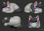 buns chibi female feral hair hair_bun multiple_angles smile solo sunny_way friendship_is_magic hasbro my_little_pony octavia_(mlp) earth_pony equid equine horse mammal pony 3d_(artwork) digital_media_(artwork) zbrush_(artwork)